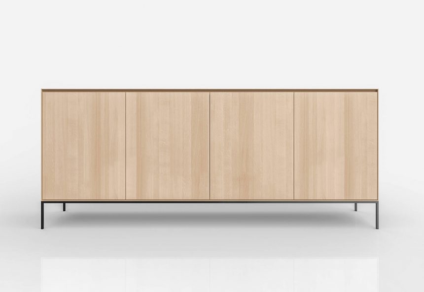 Yale dressoir Eiken Zwart